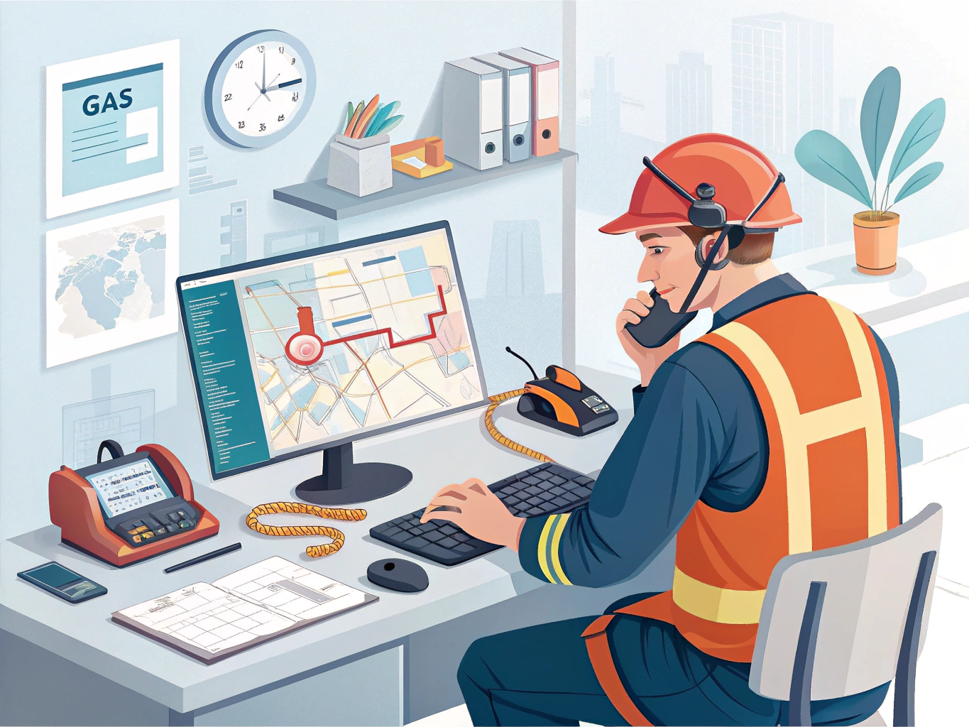 Gas Distribution and Emergency Clerk Job Description